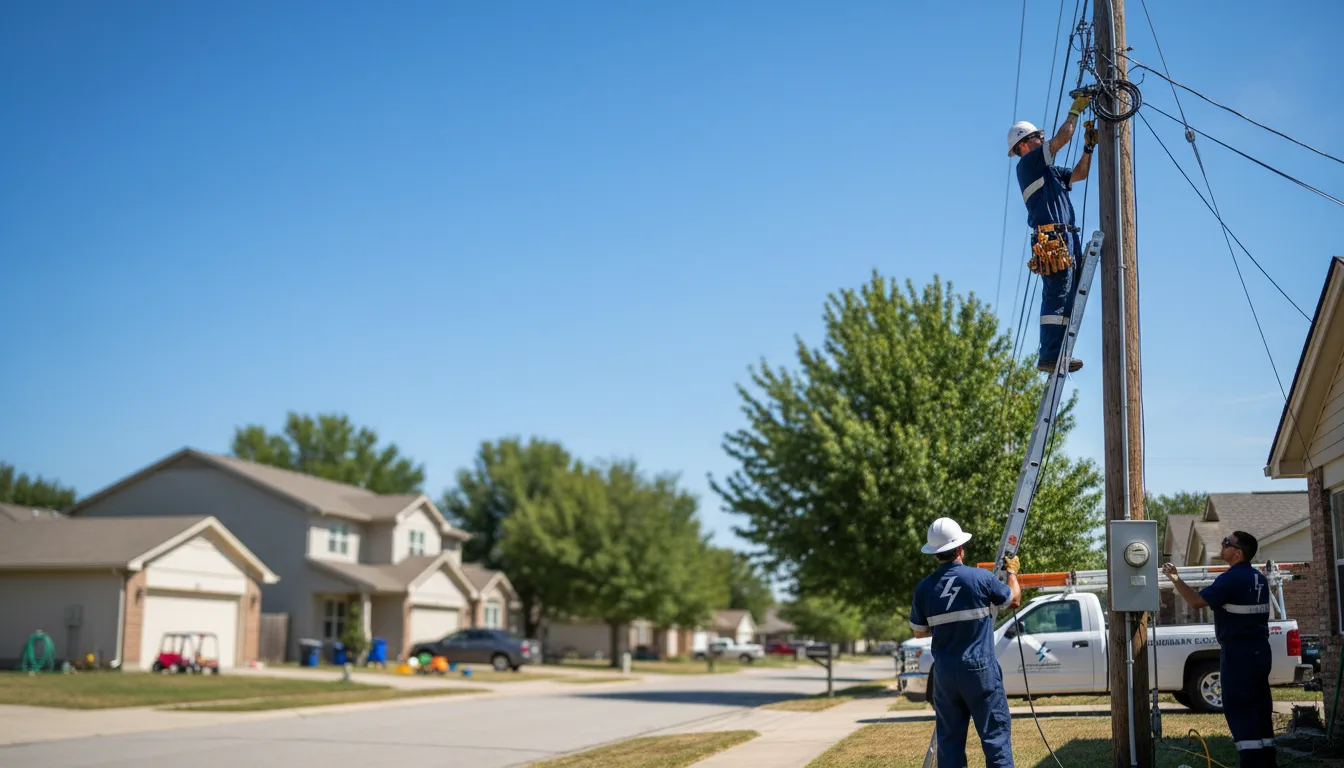 Residential electrician providing installation services in Strang, NE